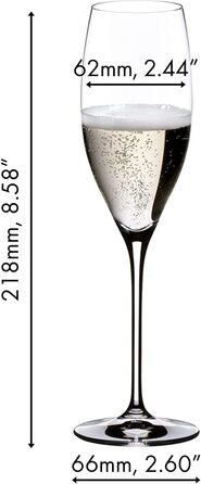 Келих для шампанського 0,23 л, набір 2 предмети, Cuvée Prestige Vinum Riedel