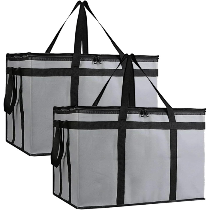 Складні, ізольовані сумки-холодильники з шарами, чудово зберігають тепло для кемпінгу та пікніків, водонепроникна сумка-холодильник для кемпінгу (сіра), 2