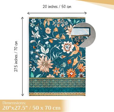 Набір з 3 багатоцільових кухонних рушників Maison d&39 Hermine Сільське Різдво зі 100 бавовни Барні рушники День подяки/Різдво (50 см x 70 см) (20 шт. - Розкішний лофт)