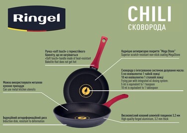 Сковорода RINGEL Chili 24 см (6323426)