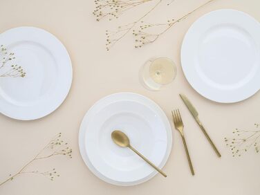 Набір тарілок на 6 персон, 12 предметів, білий Fleur Royal Creatable
