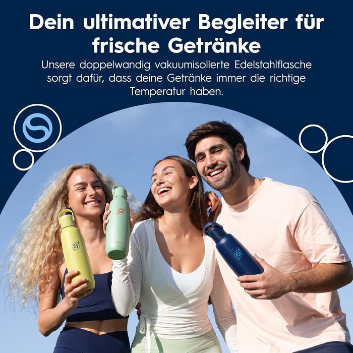 Бутылка для газированной воды 0,9 л, синяя Fizz & Go SodaStream