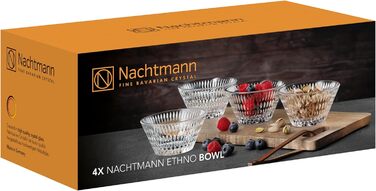 Набор хрустальных салатниц 11 см, 4 предмета, Ethno Nachtmann