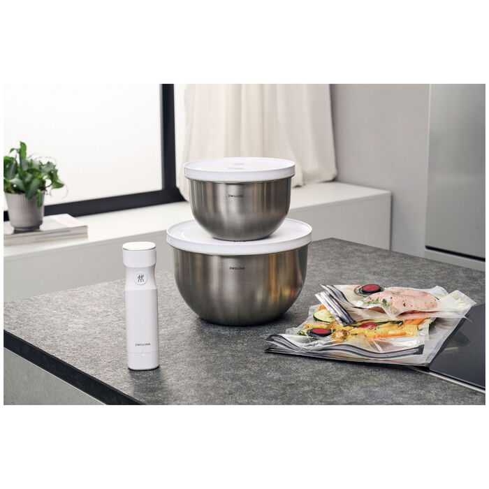 Стартовый набор для вакуумирования, 9 предметов, нержавеющая сталь Fresh & Save Zwilling