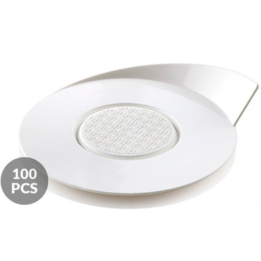SET 100 WHITE TRAYS - ROUND ø86 MM Набір підставок під десерти 100 шт. ø86 мм