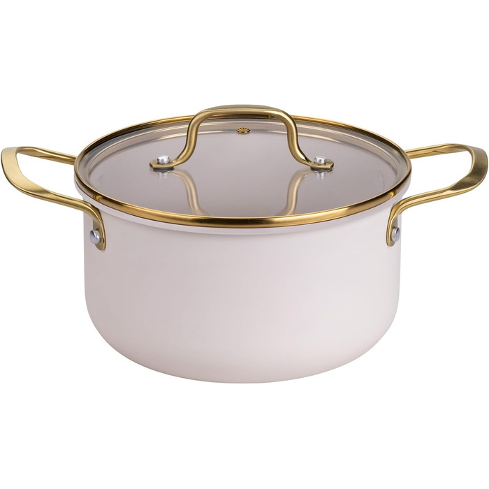 Кастрюля 3,4 л со стеклянной крышкой 20 см, пастельно-бежевый Pamela Reif Fackelmann