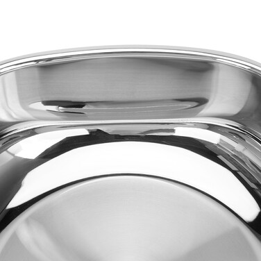 Сотейник Fissman EXCLUSIVE PRO 26x9 см / 4,6 л зі скляною кришкою нержавіюча сталь (5543)