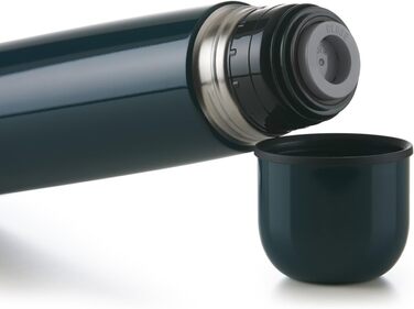 Термос Blumtal Eifel з нержавіючої сталі 500 мл - герметичний термос з чашкою для пиття в дорозі, ізолює гарячі напої, темно-зелений (350 мл, темно-океанський синій)