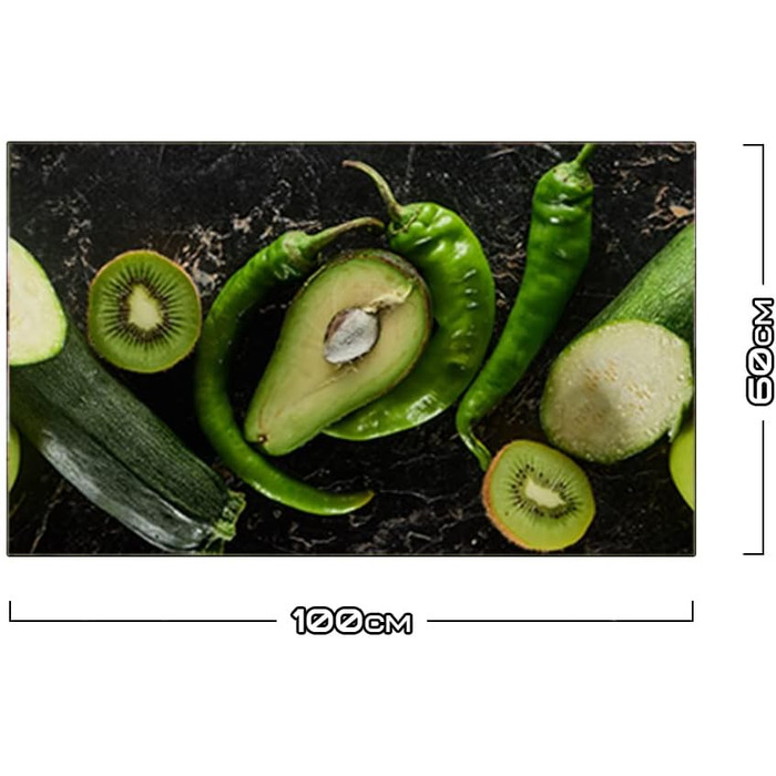 Дизайнерський кухонний бризкозахисний екран з алюмінієвого композиту, кухонний фартух, товщина 3 мм, 60x100 см, (харчовий)