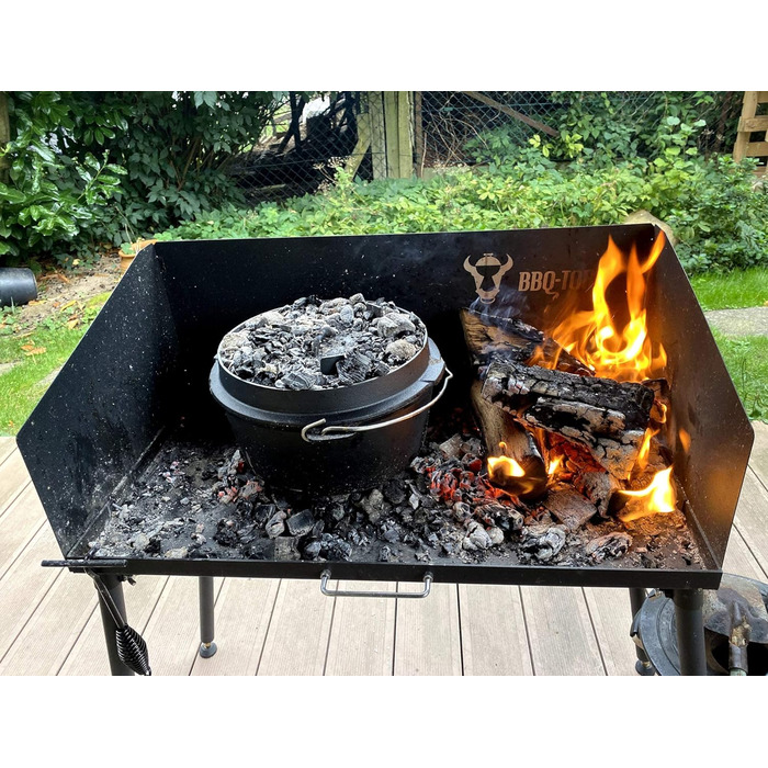 Стіл для барбекю чорний 75 x 40 см BBQ-Toro