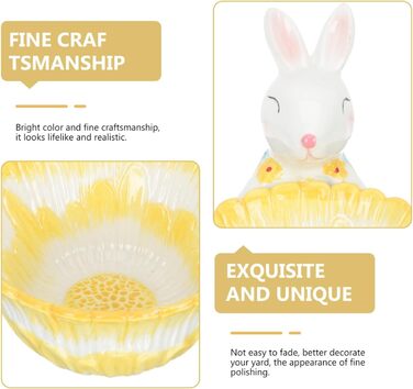 Керамическая чаша для хранения пасхального кролика Angoily