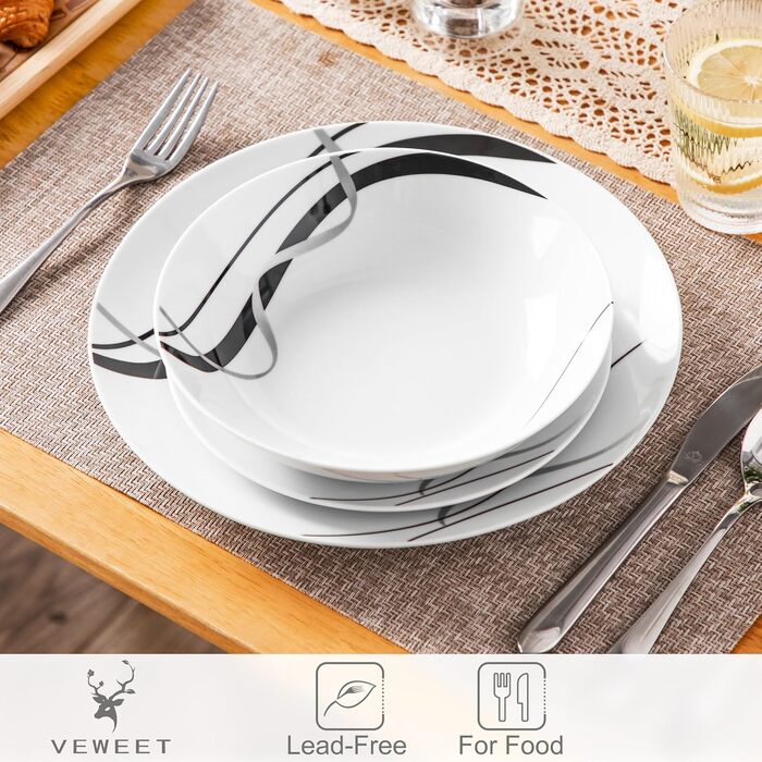 Набір посуду з 18 предметів на 6 осіб VEWEET