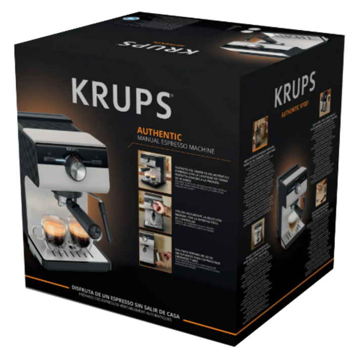 Кавоварка еспресо Krups XP381810 OPIO GREY (7076116)