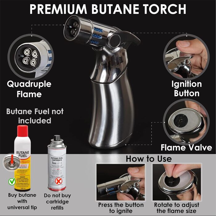 Набор для копчения коктейлей и классических напитков с факелом включает в себя 8 уникальных вкусов Smokeologist