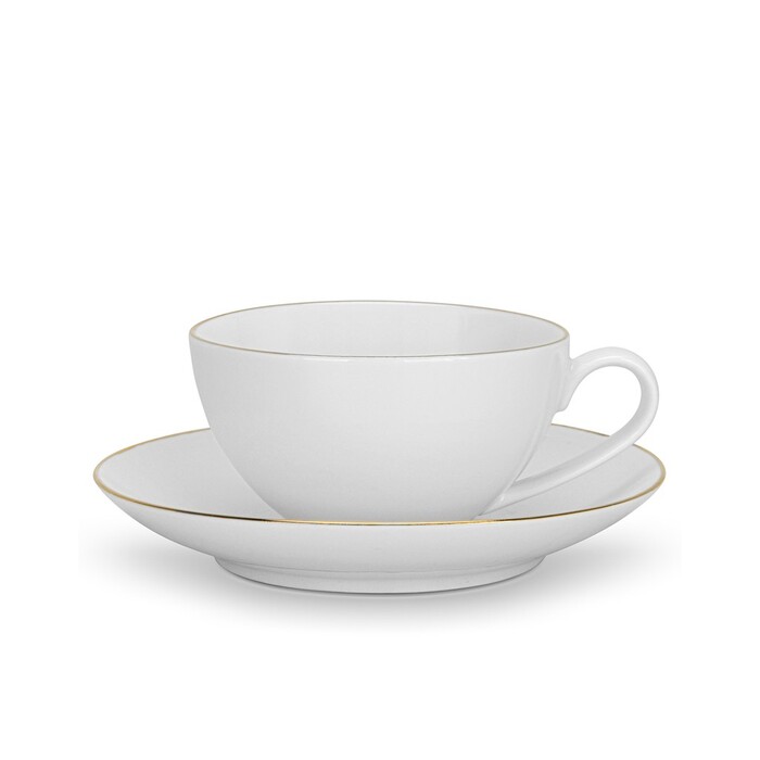 Набір Fissman з 2-х кухлів FLOREE 220 мл з блюдцем порцеляна (3666)