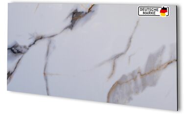 Стінові панелі AS Country Stone під мармур 60x120 см ПВХ-облицювання стіни з пластикових панелей для кухні, ванної кімнати тощо Панель кухонного фартуха (, Pure)