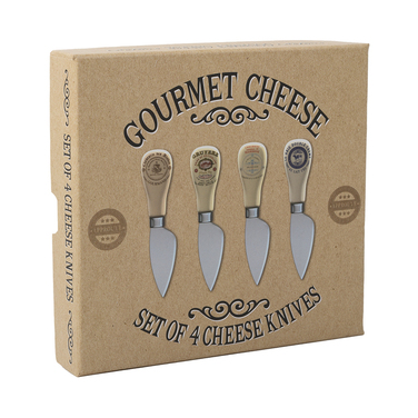 Набор ножей для сыра CreativeTops GOURMET CHEESE, 16 x 15 x 3 см, 4 шт.