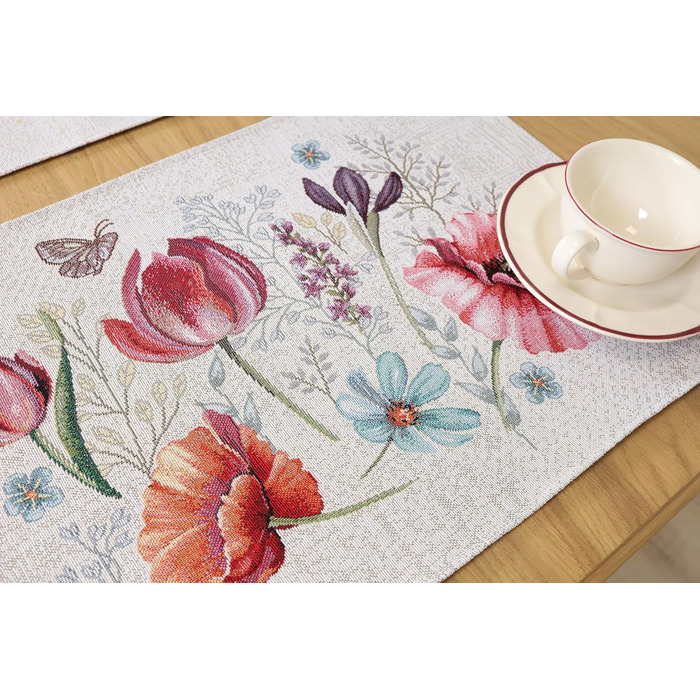 Набір серветок під тарілки 12 шт 35 х 45 см textile idea