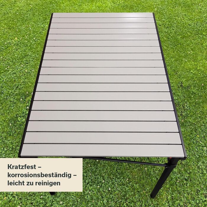 Алюминиевый раскладной стол 107 х 70 х 70 см Skandika