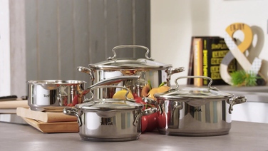 Tefal Кастрюля DUETTO+, 2л, с крышкой, нержавеющая сталь, стекло