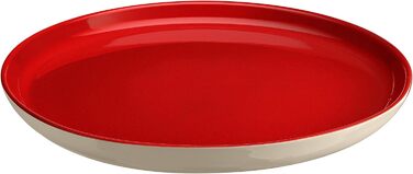 Тарілка обідня 27,9 см червоний/кремовий Everyday Emile Henry