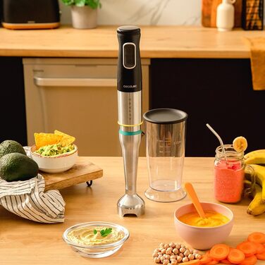 Ручний блендер 1500 Вт Katana чорний/сірий з мірною ємністю 800 мл Cecotec