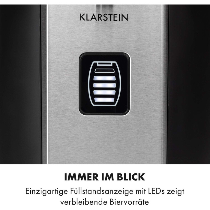 Аппарат для розлива пива с охлаждением Пивная система на 5 литров, Ультрабыстрое охлаждение, Регулируемая температура, Система с CO2-картриджами, LCD-дисплей, Черно-золотой (Серебристо-черный)