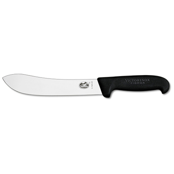 Кухонный нож Victorinox Fibrox Butcher лезвие 20см с черным. Ручка