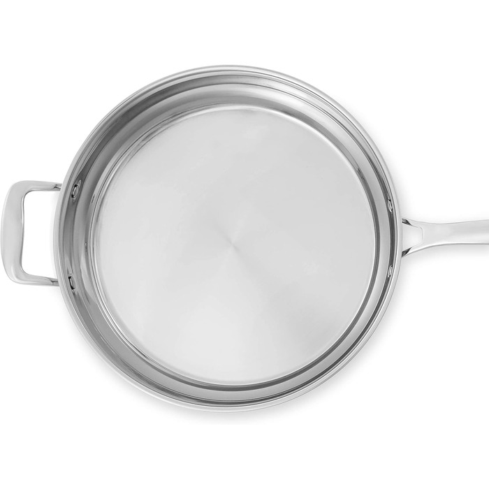 Набір посуду Kitchen-Profi Basics з 11 предметів з нержавіючої сталі для індукції з кришками, сріблястий (15 предметів)