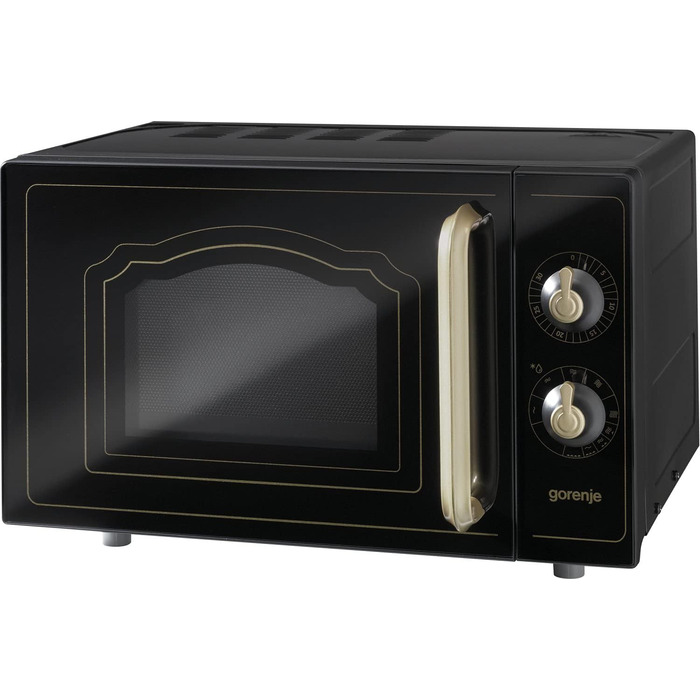 Мікрохвильова піч Gorenje MO20A3WH / 20 л / 800 Вт / AquaClean / AutoMenu / Сенсорне керування / LED-дисплей / Функція розморожування / 5 рівнів потужності / Блокування від дітей / Білий (Classico, Матовий чорний)