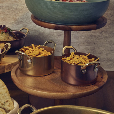 Міні-каструлька 9*5.25 см, 340 мл, Gold Vintage Steel, GenWare