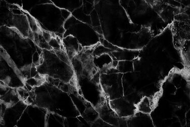 Алюмінієвий кухонний фартух CREARREDA, виготовлений в Італії, захищає плиту та стіну, миється та легко встановлюється, металевий фартух, 48 x 72 см (чорний мармур)