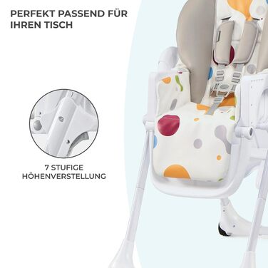Детский стульчик для кормления с первых месяцев жизни YUMMY kk Kinderkraft