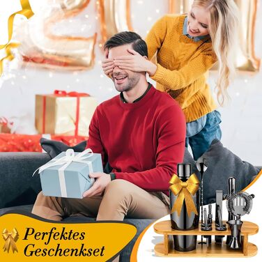 Профессиональный набор для коктейлей с подставкой 12 предметов Jeebuu