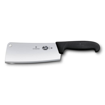 Кухонный нож Victorinox Fibrox Тесак лезвие 18см большое для мяса с черным цветом. Ручка