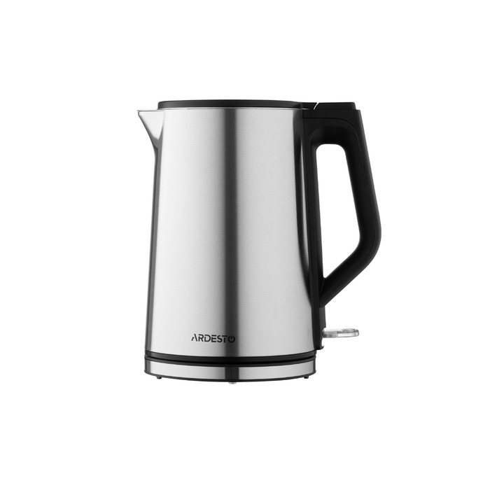ARDESTO Электрочайник Steel Collection 1.5л, двойные стенки, серебристый