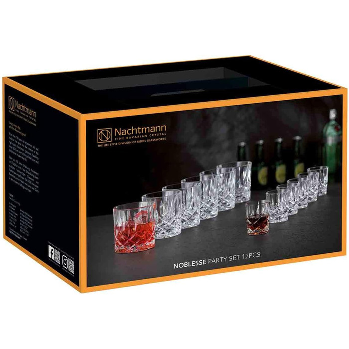 Набір склянок та чарок для вечірки, 12 предметів Noblesse Nachtmann