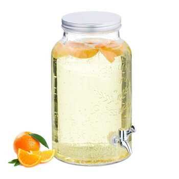 Диспенсер для напитков с краном и крышкой 5 л Relaxdays