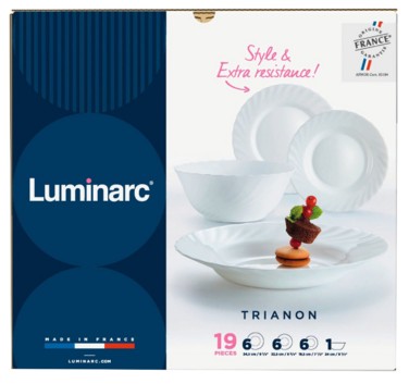 Сервиз столовый LUMINARC TRIANON, 19 предметов (6190442)