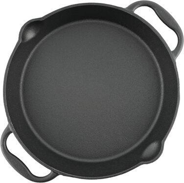 Чугунная сковорода-гриль BBQ-Toro I Чугунная сковорода с двумя ручками и двумя носиками I Сервировочная сковорода I Pan (Ø 30 см)