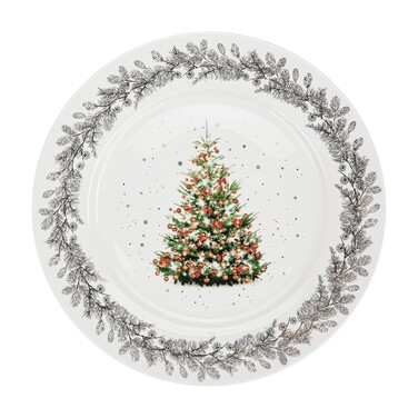 Тарілка Fissman CHRISTMAS 27 cм порцеляна (14012)