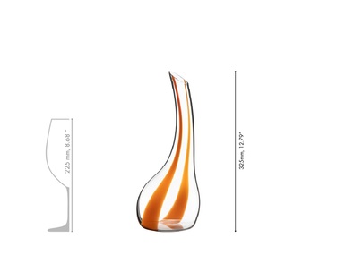Декантер ручной работы Cornetto Arancio 0,75 л, черный Riedel