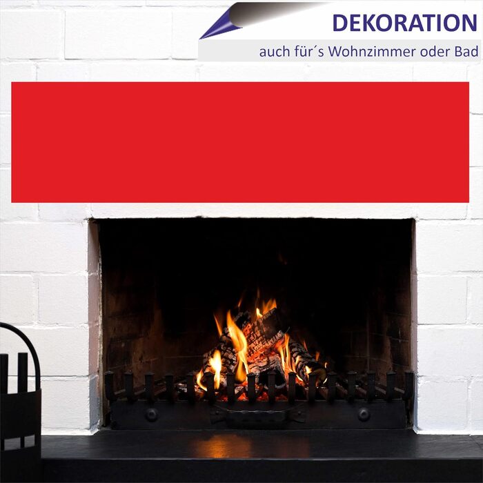 Кухонний фартух INDIGOS UG для плиткового фартуха - - - Термостійкий алюмінієвий композитний бризкозахисний екран - Сучасний кухонний фартух, що протирається - Плита та духовка - Облицювання стіни (Червоний, 130x60 см)