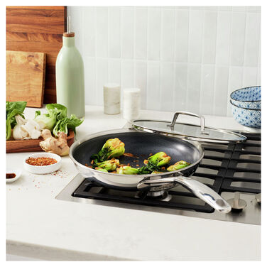 Сковорода 26 см с антипригарным покрытием в форме сот со стеклянной крышкой Peak Zwilling