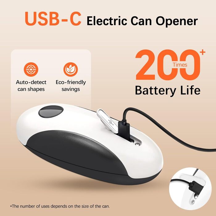 Электрический открыватель для консервных банок с USB-зарядкой MERTTURM