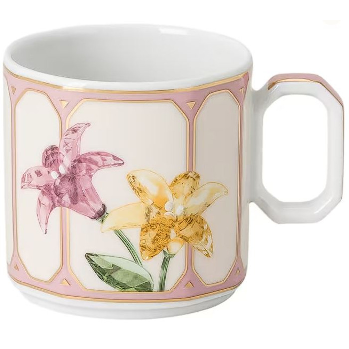 Чашка для эспрессо 0,08 л с блюдцем, Зефир IDYLLIA Swarovski x Rosenthal
