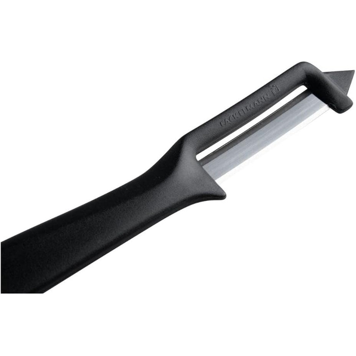 Овочечистка Fackelmann World Champion для спаржі, універсальна овочечистка з лезом з нержавіючої сталі, овочечистка для фруктів та овочів (колір чорний), кількість