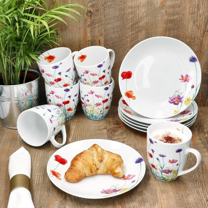 Сніданковий набір з 12 предметів на 6 осіб MamboCat
