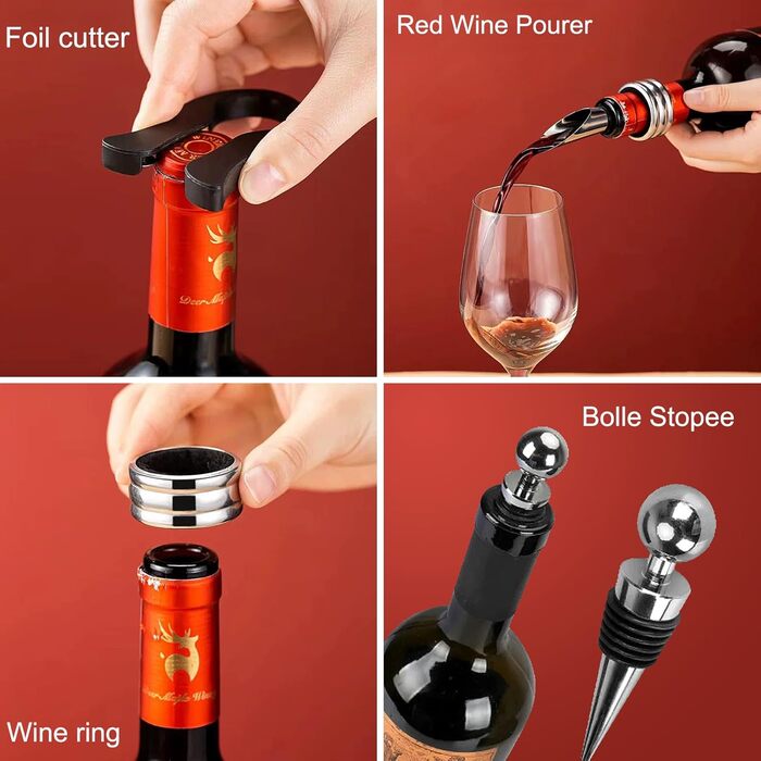 Набір сомельє преміумкласу з 11 аксесуарами для вина UCAMP