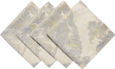Набор из 4 тканевых салфеток 45x45 см, бежевый TOPLUXE